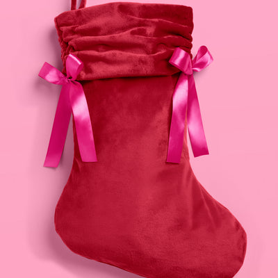 Velvet Stocking - ruched stocking