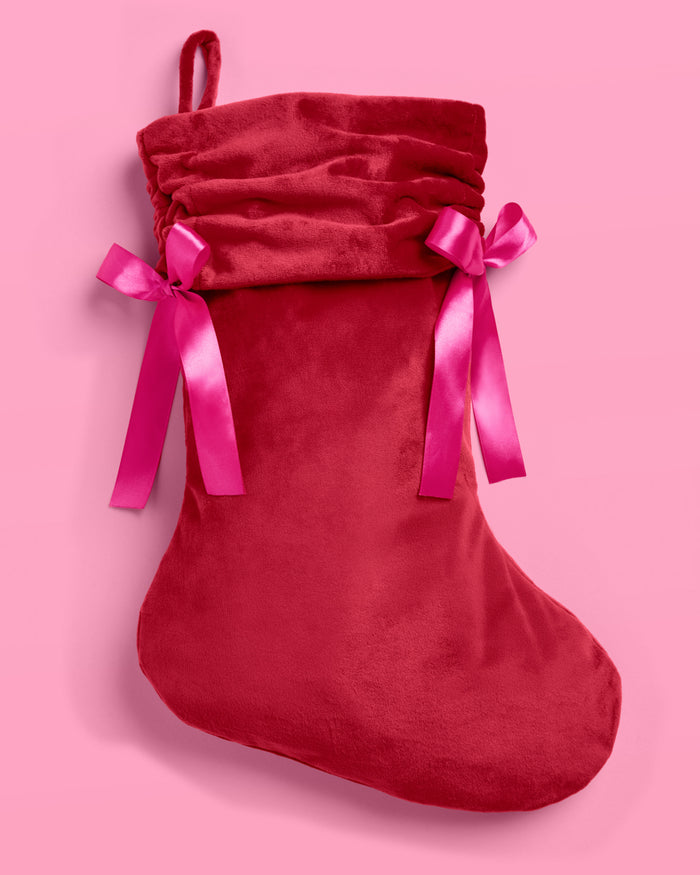 Velvet Stocking - ruched stocking