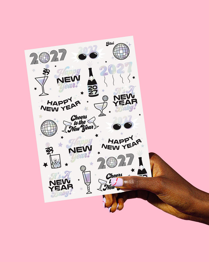 NYE 🪩Tats - 40 foil temporary tattoos