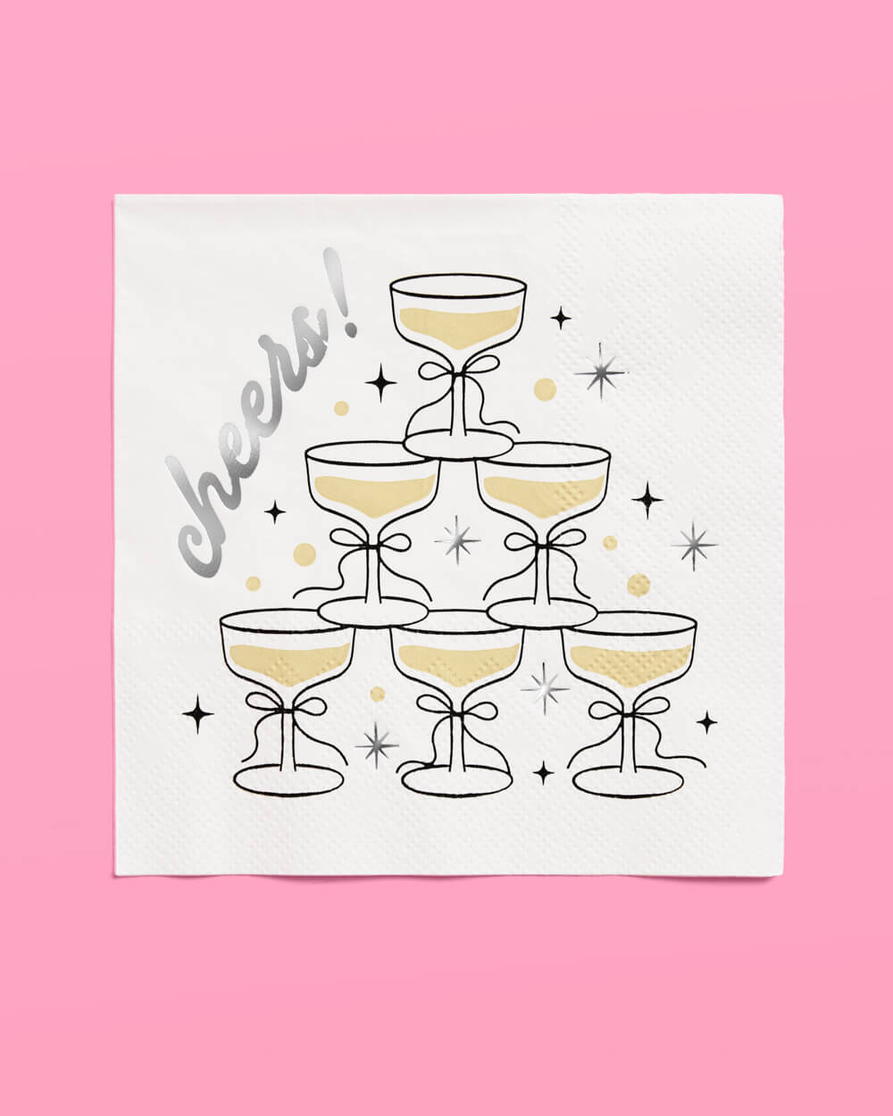 Gold Cheers Napkins - 50 foil napkins