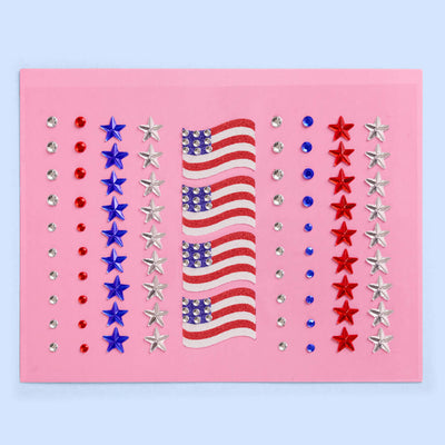 Americana Girl Gem Set - 80 adhesive face gems