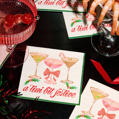 A Tini Bit Festive Napkins - 25 paper napkins