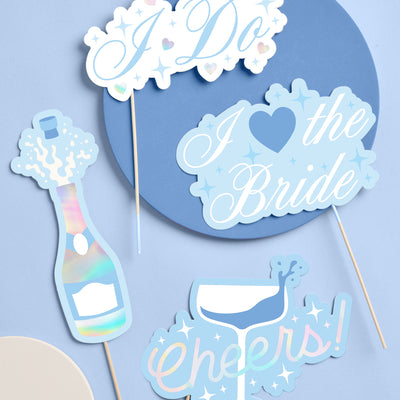 Something Blue Props - 24 pre-attached props