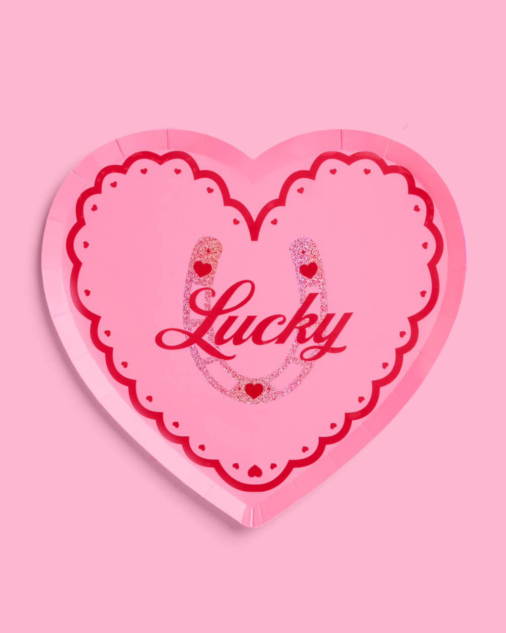 Lucky in Love Plates - 24 paper plates