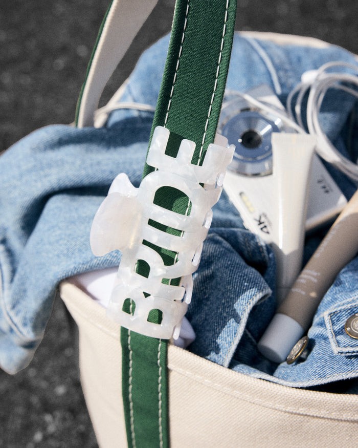 Bride Claw Clip - white acrylic claw clip