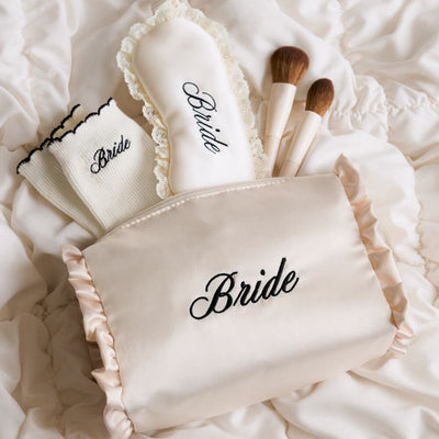 Bride Beauty Trio - bag, eye mask + socks