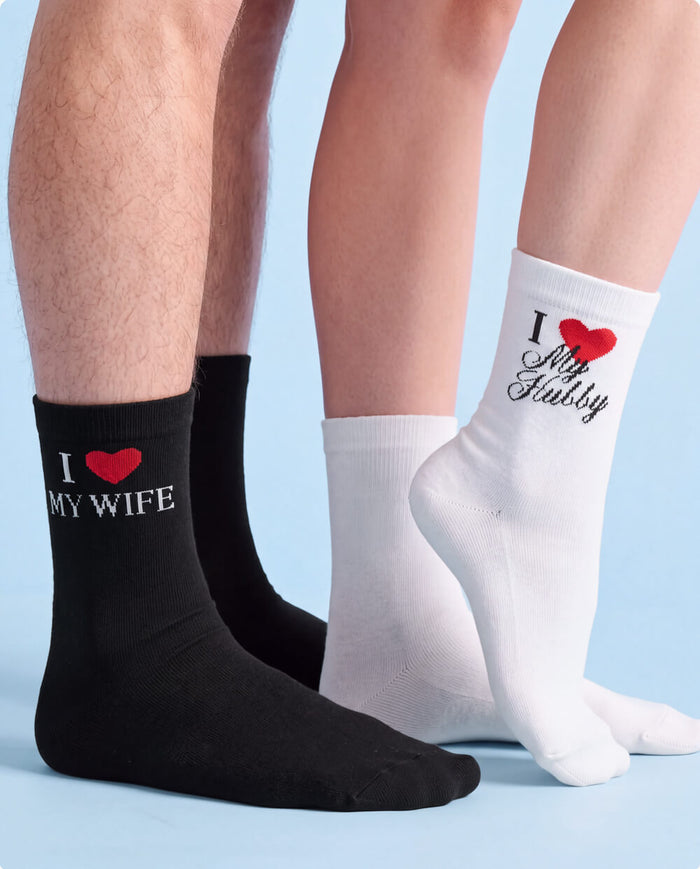 Perfect Pair Couples Socks - Cotton Blend Socks