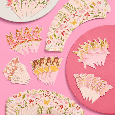 Garden Fairy Toppers - 24 sets of liners + toppers