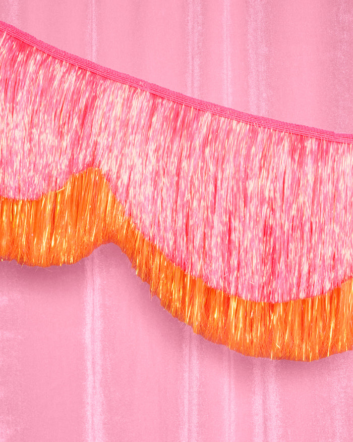 Sunset Scallop Fringe - scalloped banner