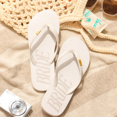 Bride Flip Flops - rubber flip flops