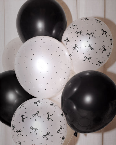 Little Black Bow Pack - 24 latex balloons