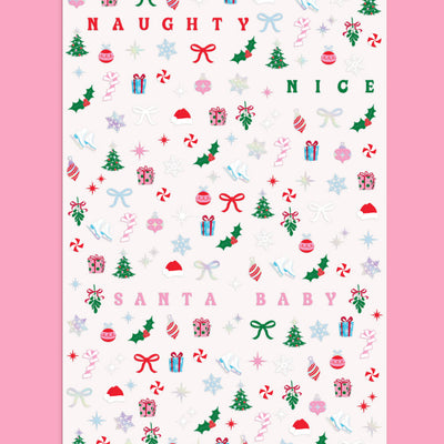 Santa Baby Nail Stickers - 744 adhesive nail stickers