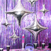 Sparkle Balloon - 6 pc silver foil set