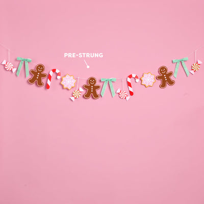 Bake it Merry - pink Christmas banner
