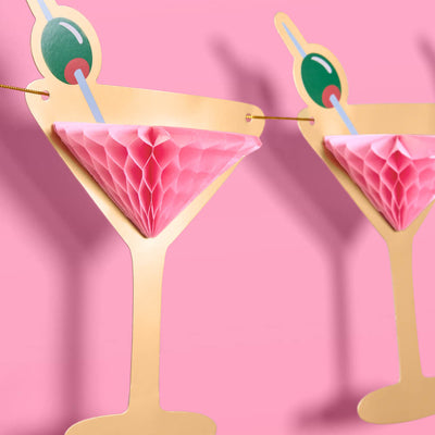 Martini Banner - 3D paper banner