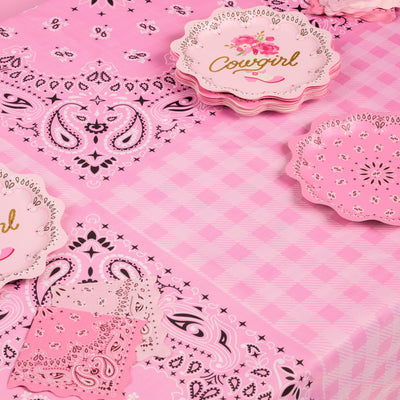 Cowgirl Trio - tablecloth, napkins, + plates