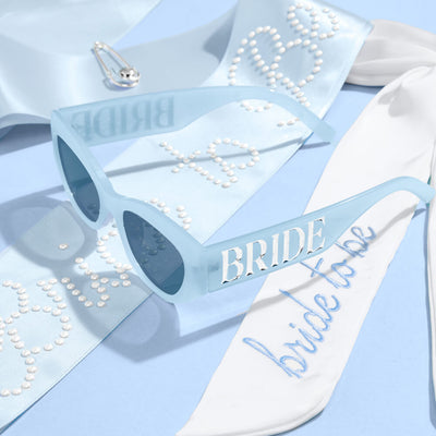Something Blue Pack - hair bow, sunglasses + sash