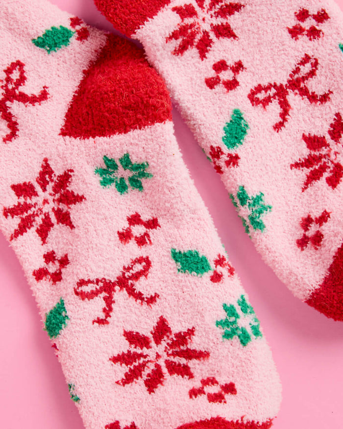 Naughty & Nice Cloud Socks - cozy holiday socks