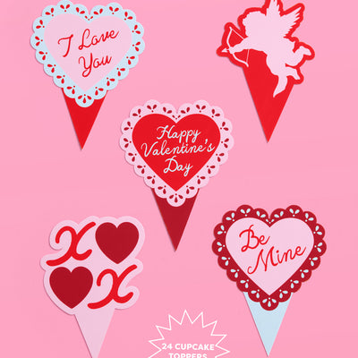 Heaven Sent Toppers - 24 wrappers + toppers