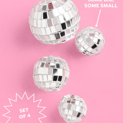 Hoedown Disco Topper - mirrored cake topper set