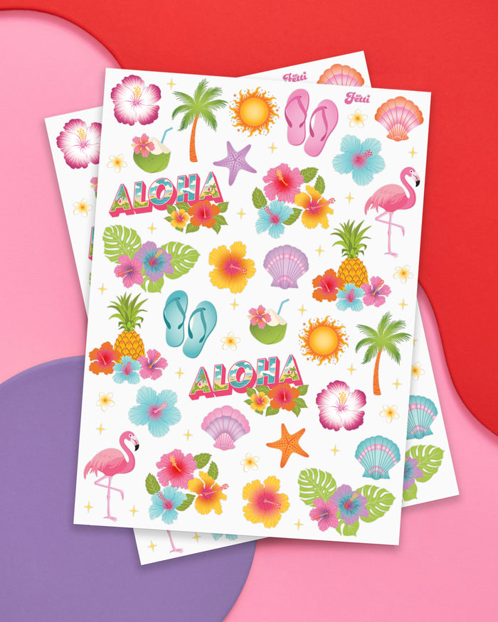 Tropical Tattoos - 74 temporary tattoos