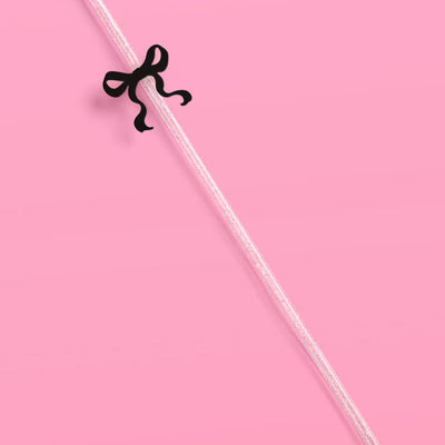Little Black Bow Straws - 12 reusable straws