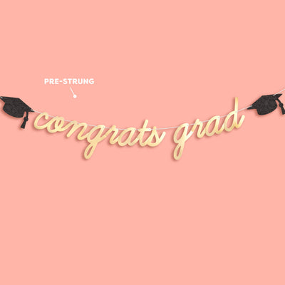 Congrats Grad Banner - two piece banner