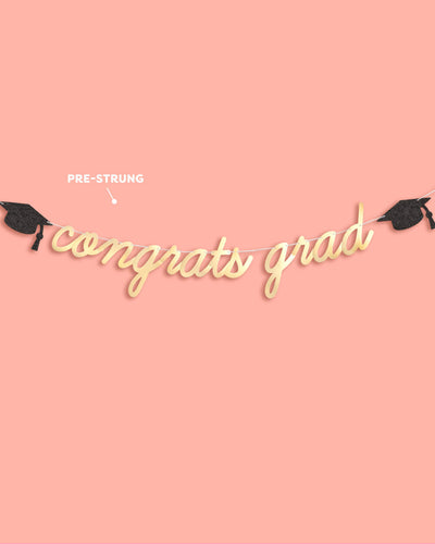 Congrats Grad Banner - two piece banner