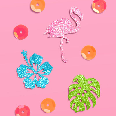 Tropical Bundle - banner, plates, napkins, + confetti