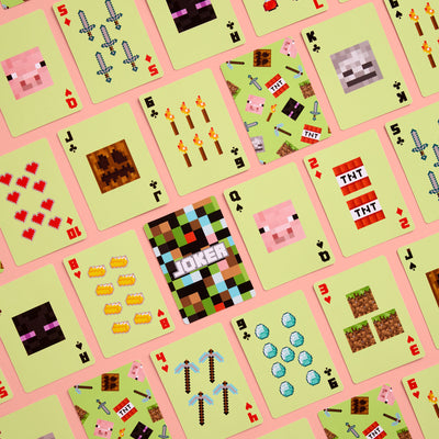 Pixel Mining Gamer Cards - 54 playing cards