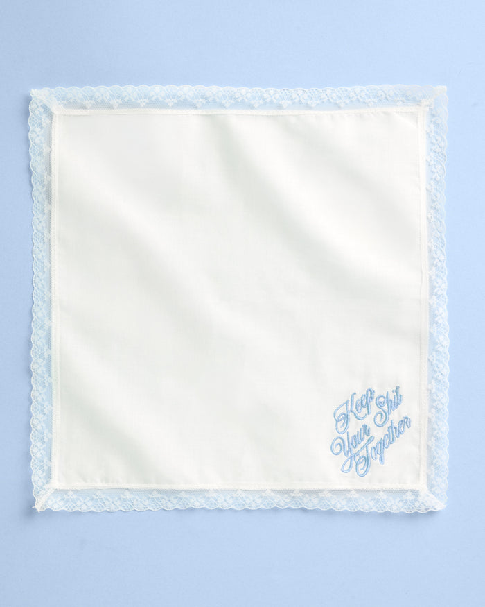 Keep Your Shit Together Hanky - embroidered handkerchief