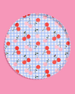 Cherry Plates - 24 paper plates