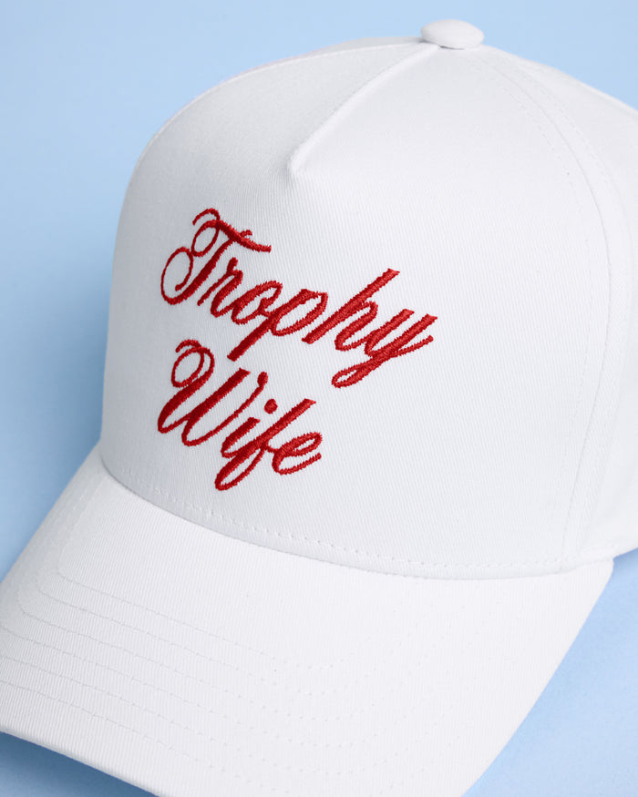 Trophy Wife Trucker Hat - embroidered hat