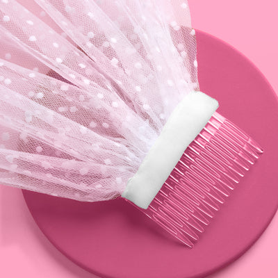 Dotted Bride Veil - embroidered bridal veil