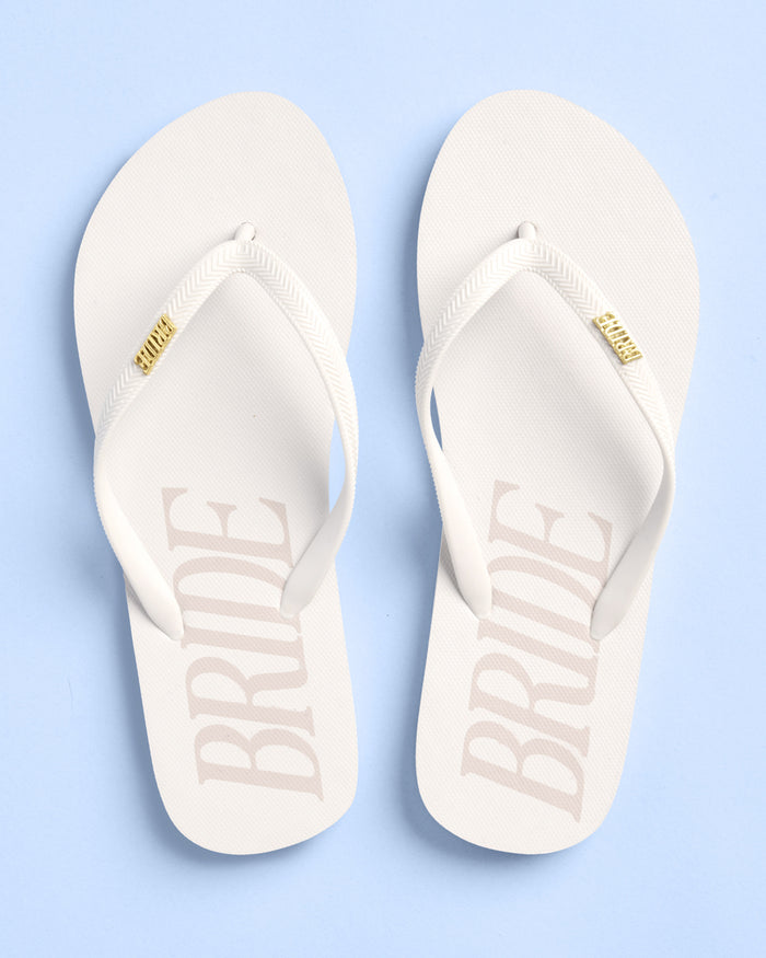 Bride Flip Flops