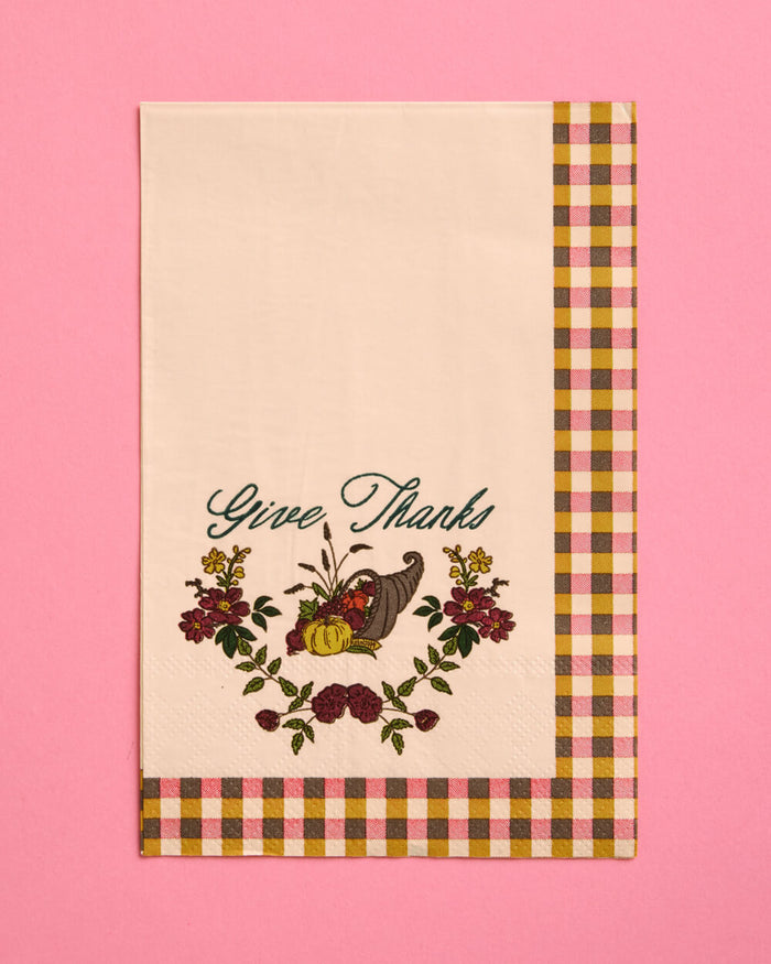 Give Thanks Napkins - fall themed napkins