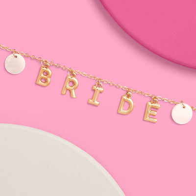 Bride Anklet - gold + mother of pearl discs
