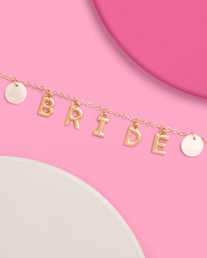 Bride Anklet - gold + mother of pearl discs