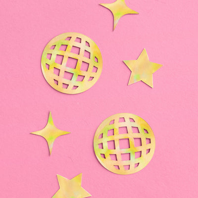 Golden Confetti - 200 pc foil confetti