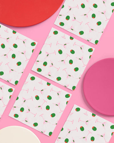 Martini Napkins - 25 paper napkins