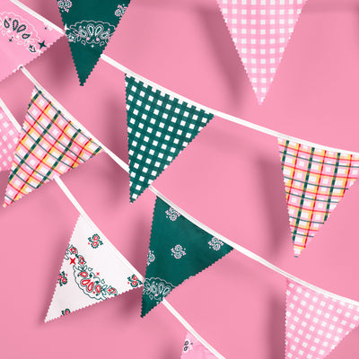 Camp Bunting Banner - gingham garland
