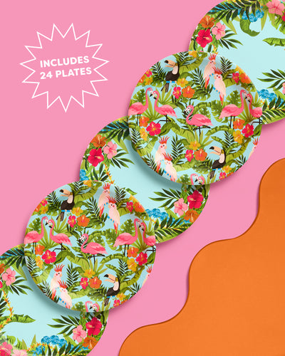 Tropical Plates - 24 paper plates