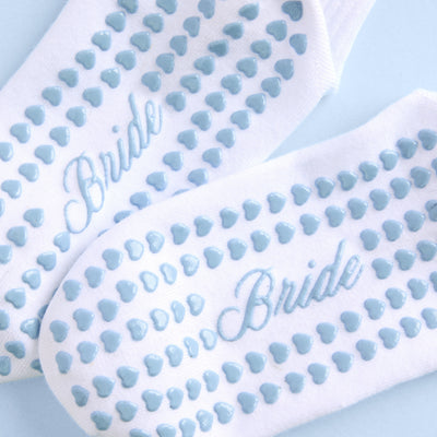 Bride Pilates Sock - grippy crew sock