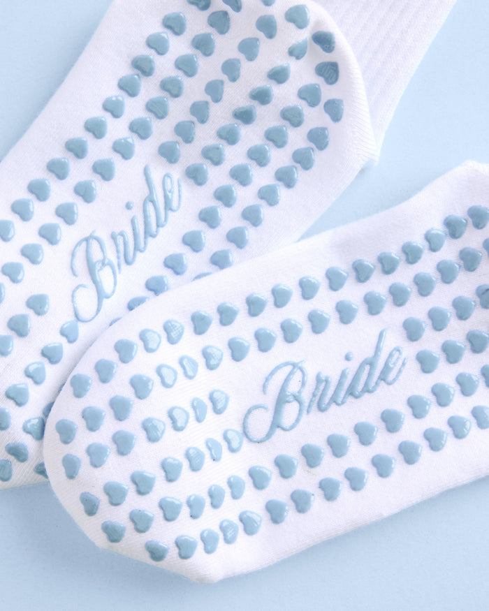 Bride Pilates Sock - grippy crew sock