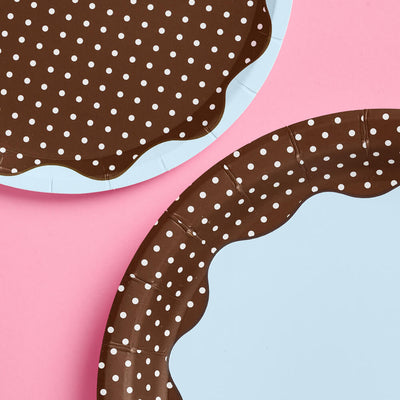 Cocoa Polka Dot - 32 Plates
