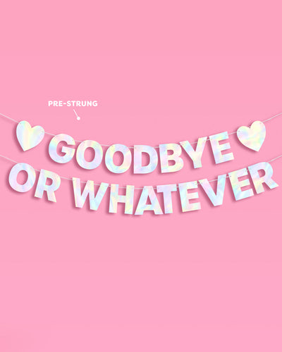 Goodbye Banner - 5 foot banner