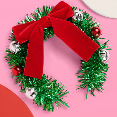 Oh Christmas Headband - fringe + bow headband