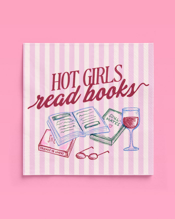 Hot Girls Book Club Napkins - 25 paper napkins