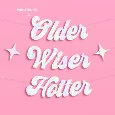 The Motto Banner 2.0 - iridescent foil banner