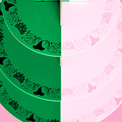 Emerald City Cupcake Tower - 3 tiered display